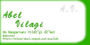 abel vilagi business card